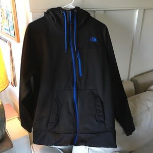 Men's North Face Black Zip Hoodie -Size M
